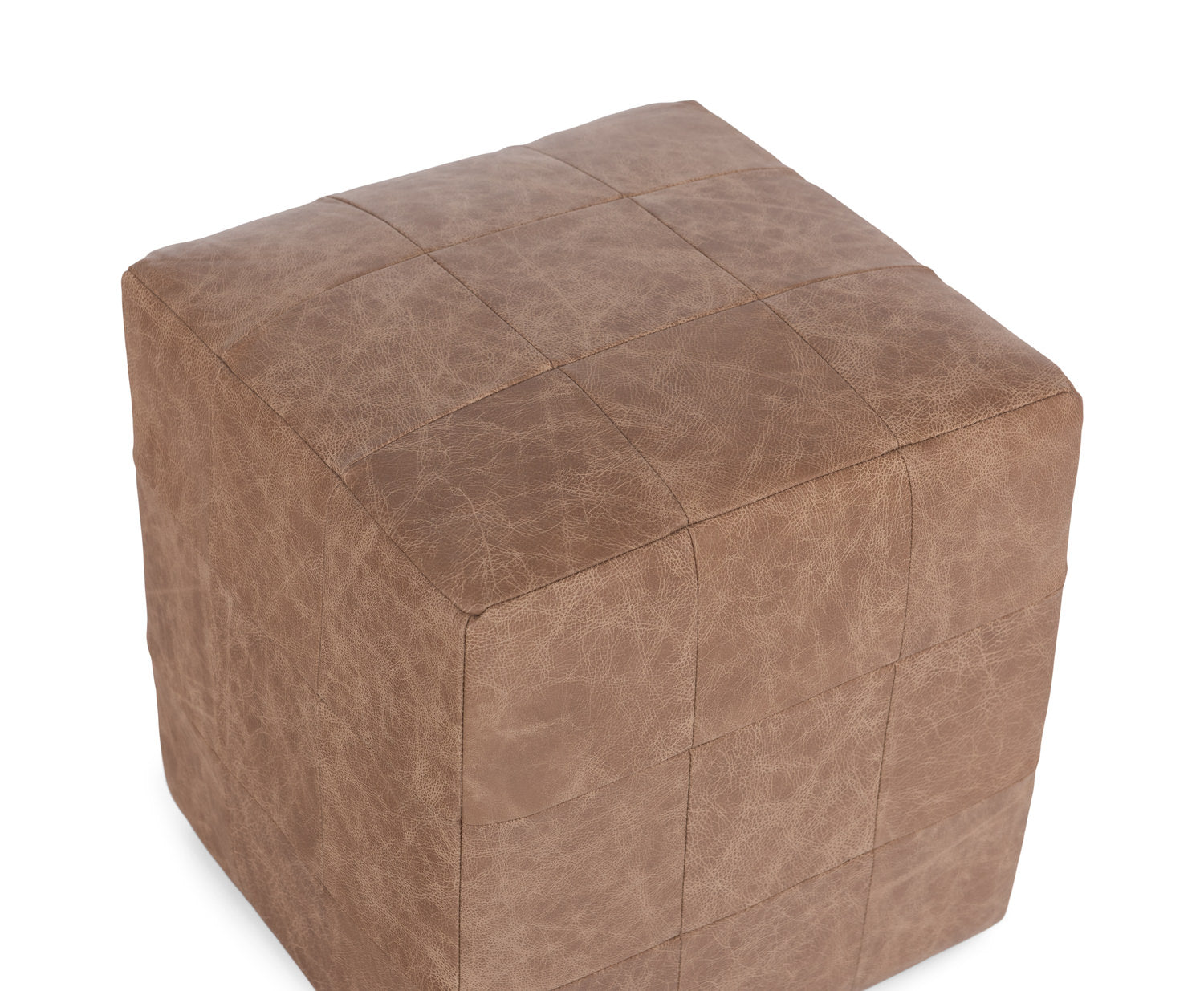 Ottoman For Home Furniture Upholstery Fabric Comfortable Soft, Multi-Functional Modern And Durable for Living Room -Brown