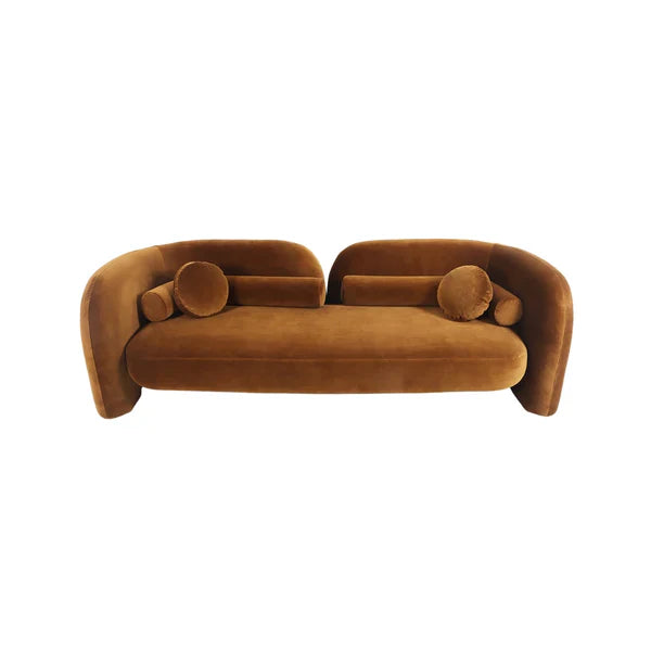 3-Seater Italian Sofa upholstered in rich velvet, combining long-lasting comfort with a sleek, modern, and Premium design aestheti