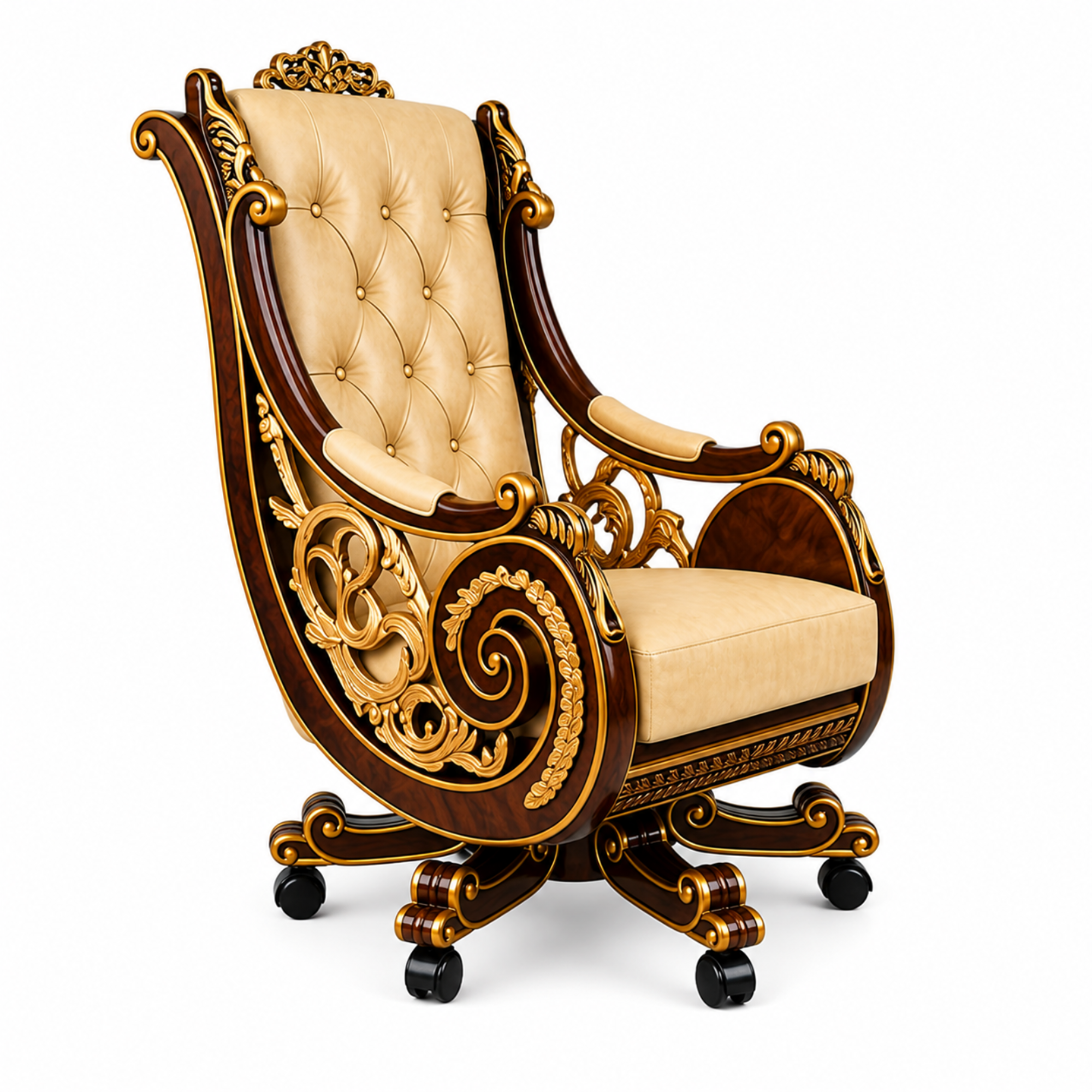 Beige Director Chair Front Left