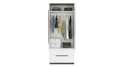 Wardrobe for Home 2-Door Premium Materials, Ultra-Premium Space-Saving Build, Functional Storage