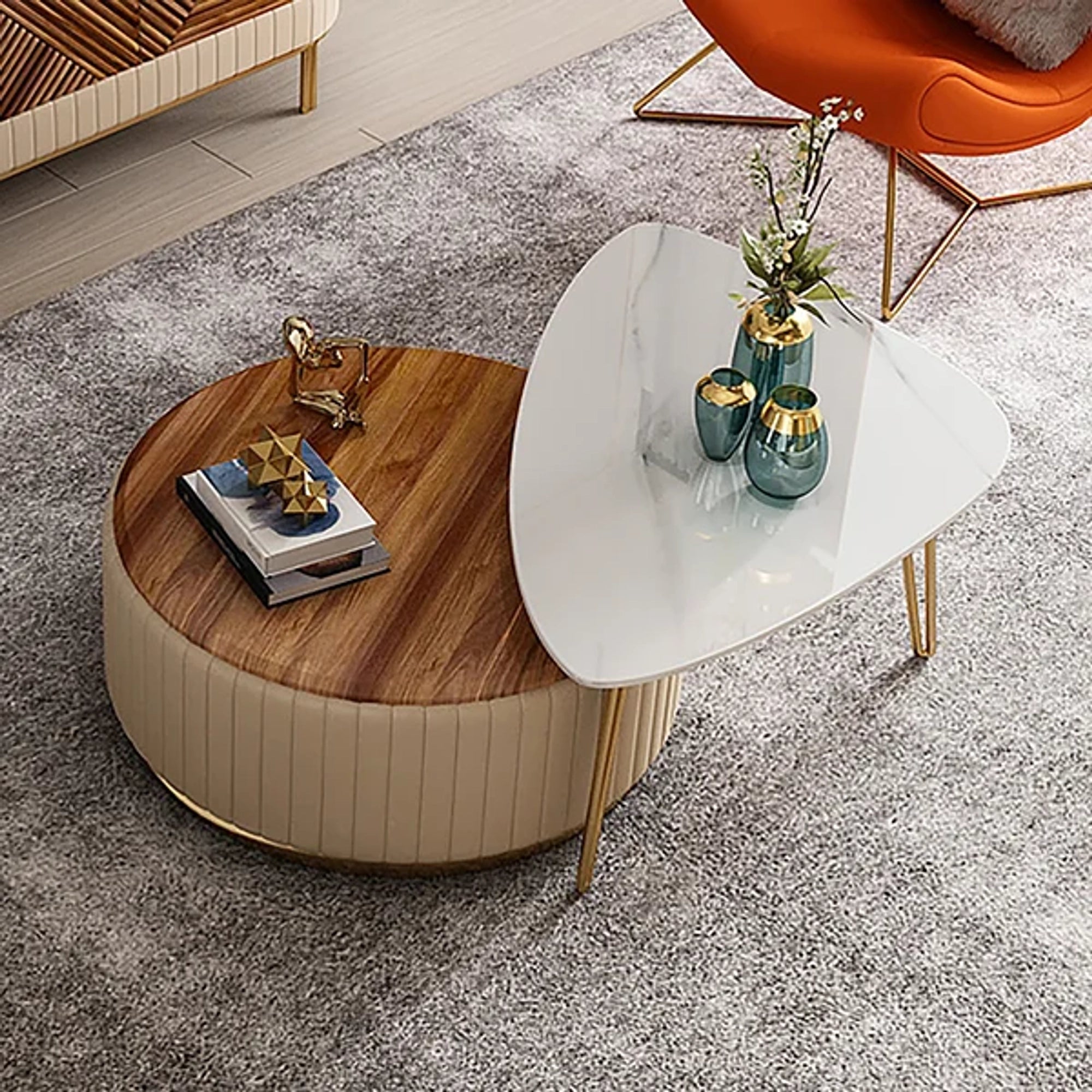 Center Table Crafted from High-Quality material with Smooth Edges, Adding Class to Living Room Decor