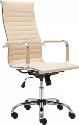 Metal Chrome Base High Back Office Executive Chair
