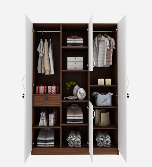 Wardrobe for Home 3-Door Ultra-Modern Look and Soft-Close Hinges for Ease of Use