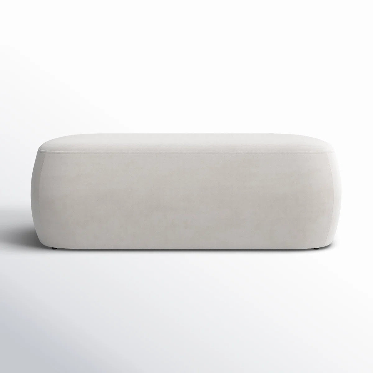 Long Ottoman for Home Furniture with Elegant Design and Premium Suede Upholstered for Household.