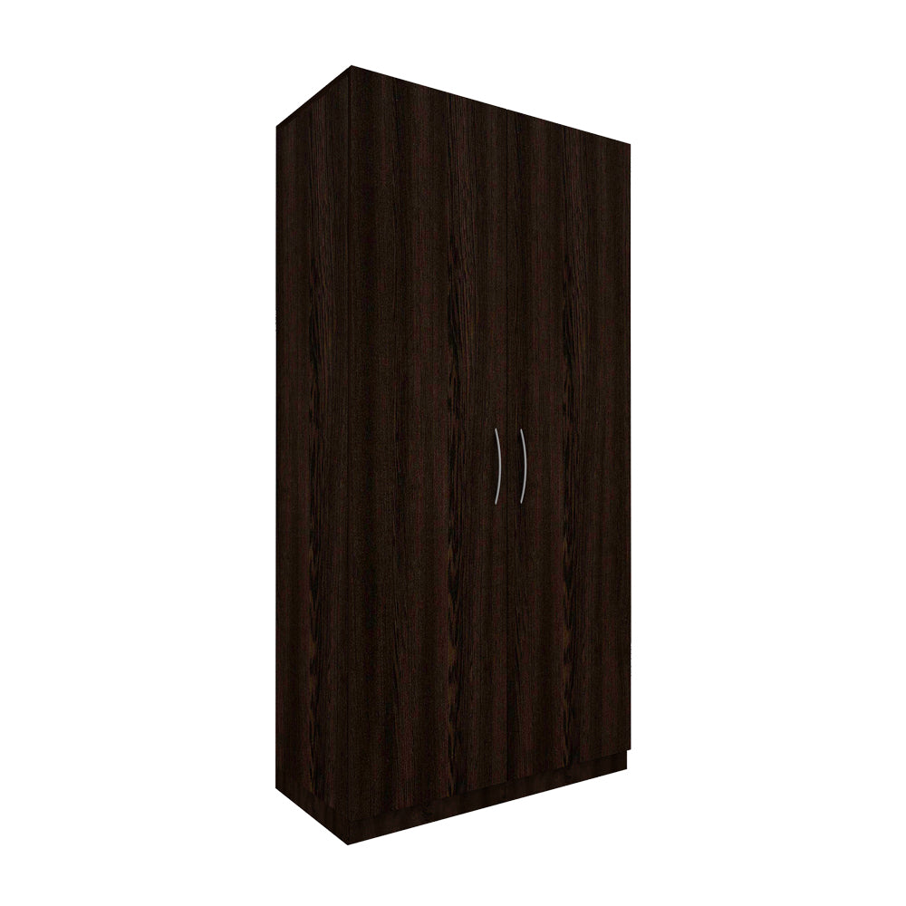 Wardrobe for Bedroom Storage – Two-Door with Hanging Space and Adjustable Shelves