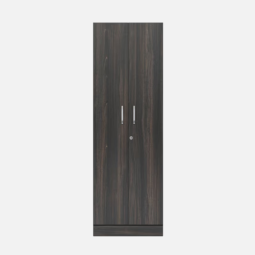 2 Door Wooden Wardrobe with One Sliding Shelf & Modern Design with Durable and Shelf Units