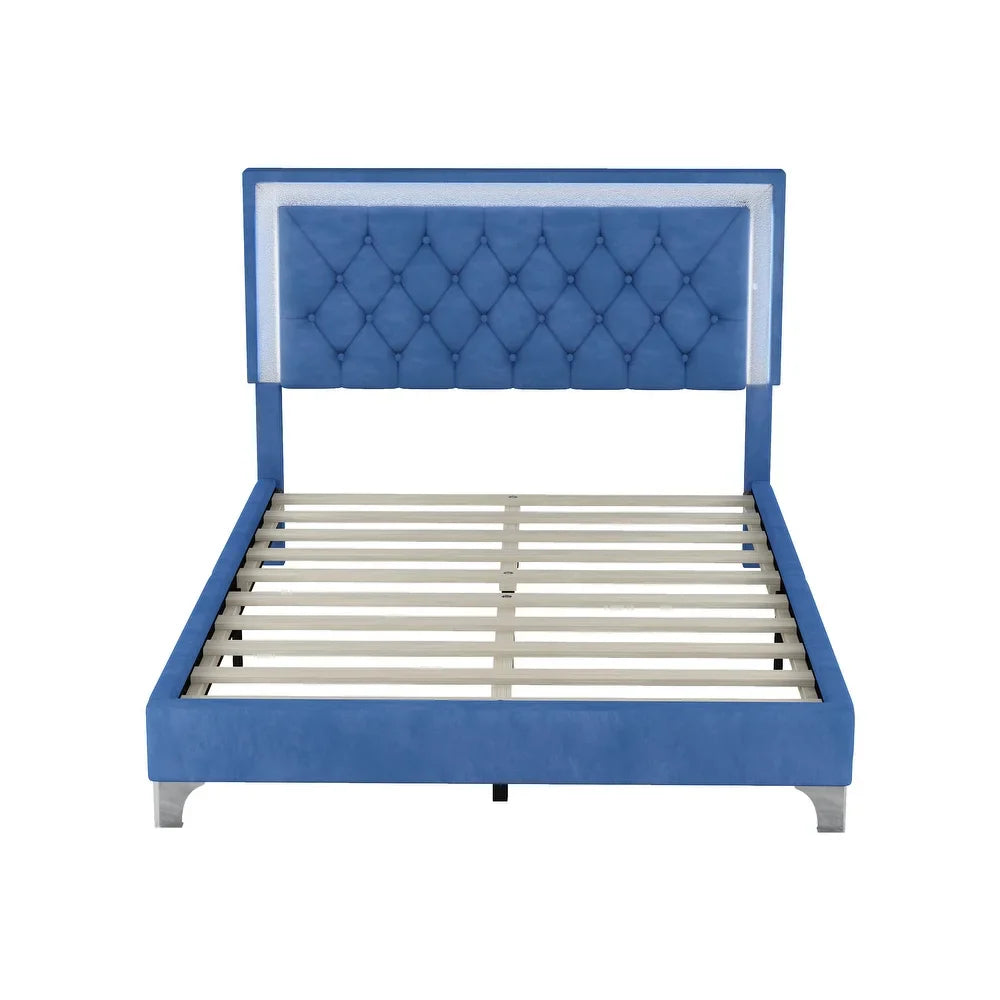 Premium Wooden King Size Bed with Upholstered Headboard – Sleek, Stylish Comfort Bed