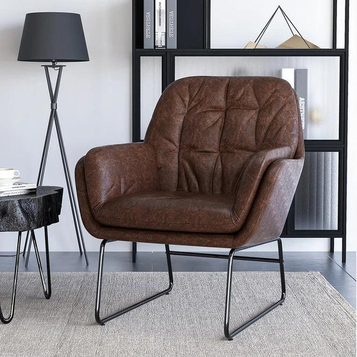 Lounge Chair For Home Furniture and soft Seating & Metal legs Durable for High Quality