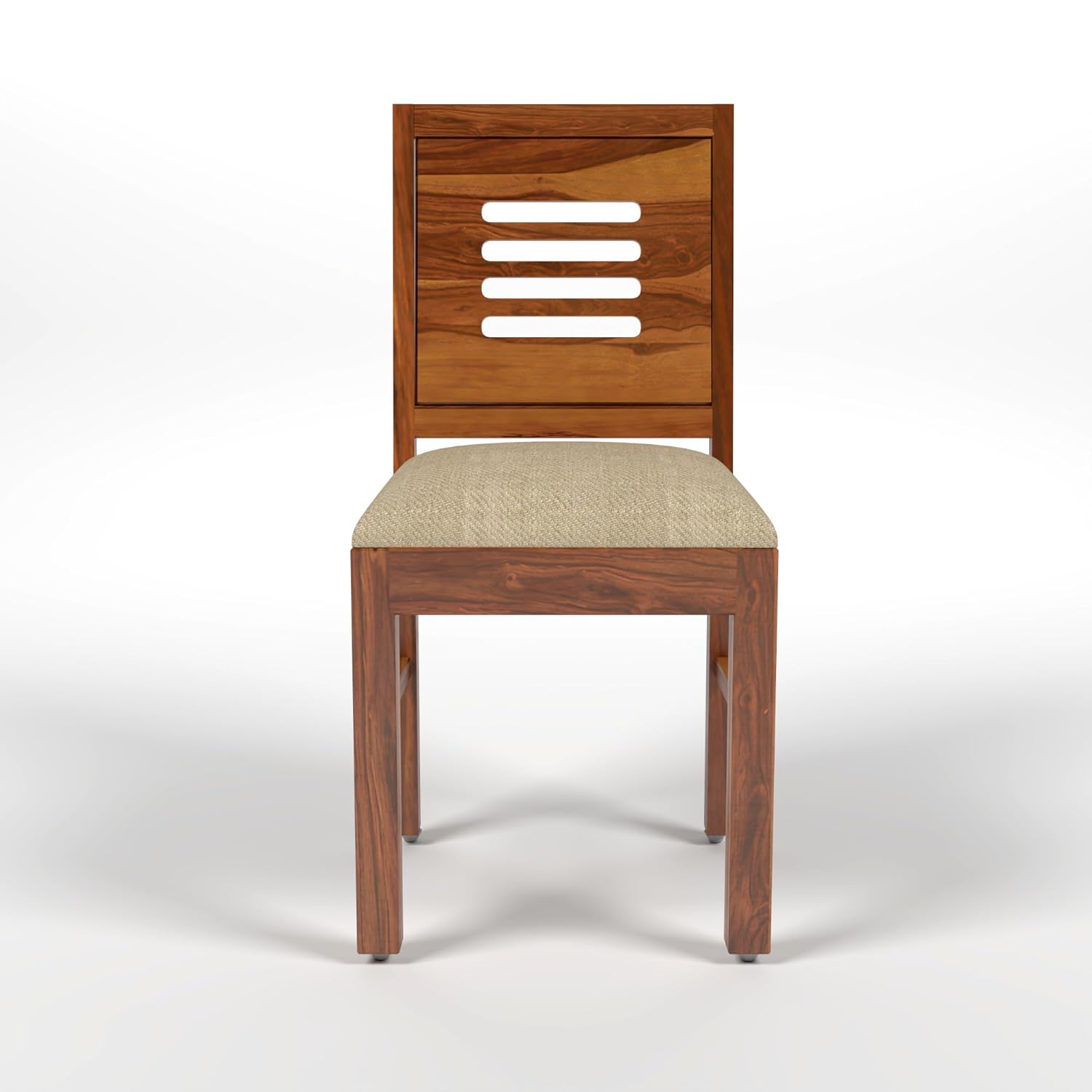 কাঠের ফ্রেম বেস সহ ডাইনিং চেয়ার