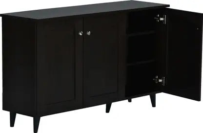 Wooden Shoes Storage Cabinet with Premium Shelves, Urban Minimalist with Modern Design
