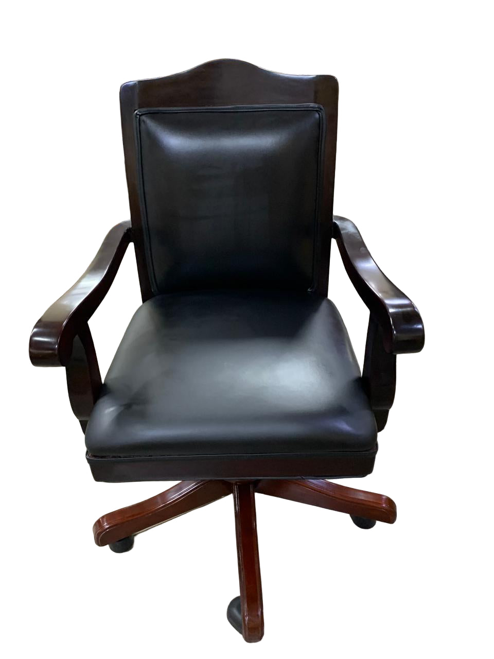 Director Chair for Royal office Furniture Luxury Premium Leatherette with Hand-carving Wooden
