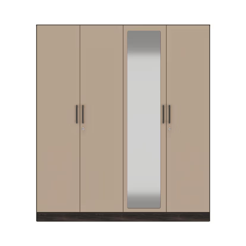 Minimalist Bookcase and Storage Cabinet – Sleek Finish with Shelving & Cupboard Space
