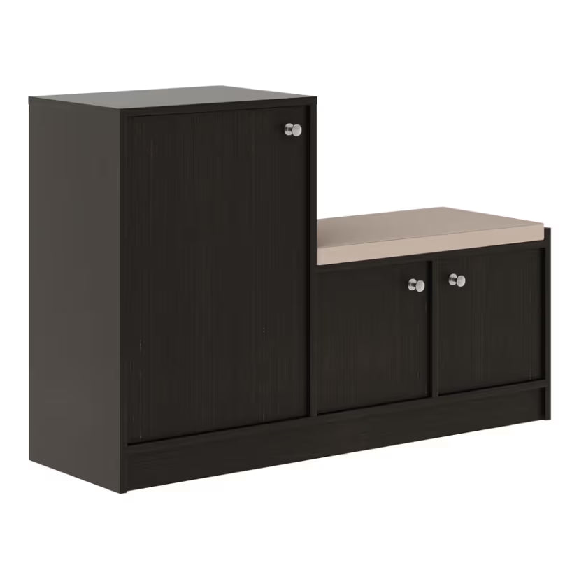 Wooden Shoes Storage Cabinet with Seating Design, High Durable Material Used For Long Lasting Use