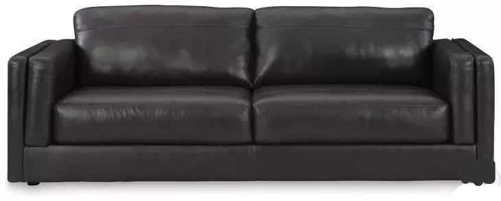 2 Seater Pu leatherette Sofa For Home Furniture, Modern and Durable Design For Living Room and Office- Black