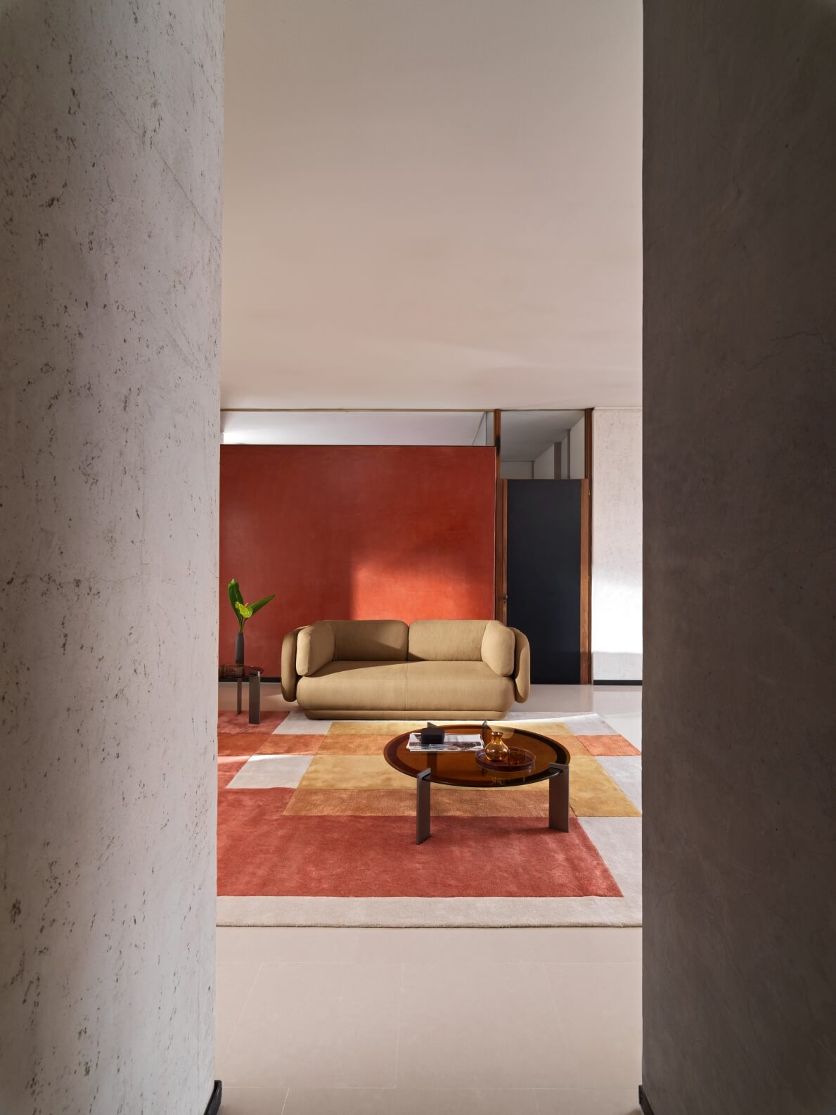 3-Seater Sofa Featuring Modern and Italian, Prestigious Suede Fabric, Cosy Padding, Robust Frame, and Contemporary Style