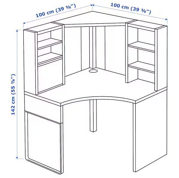computer table office table study desk wooden table