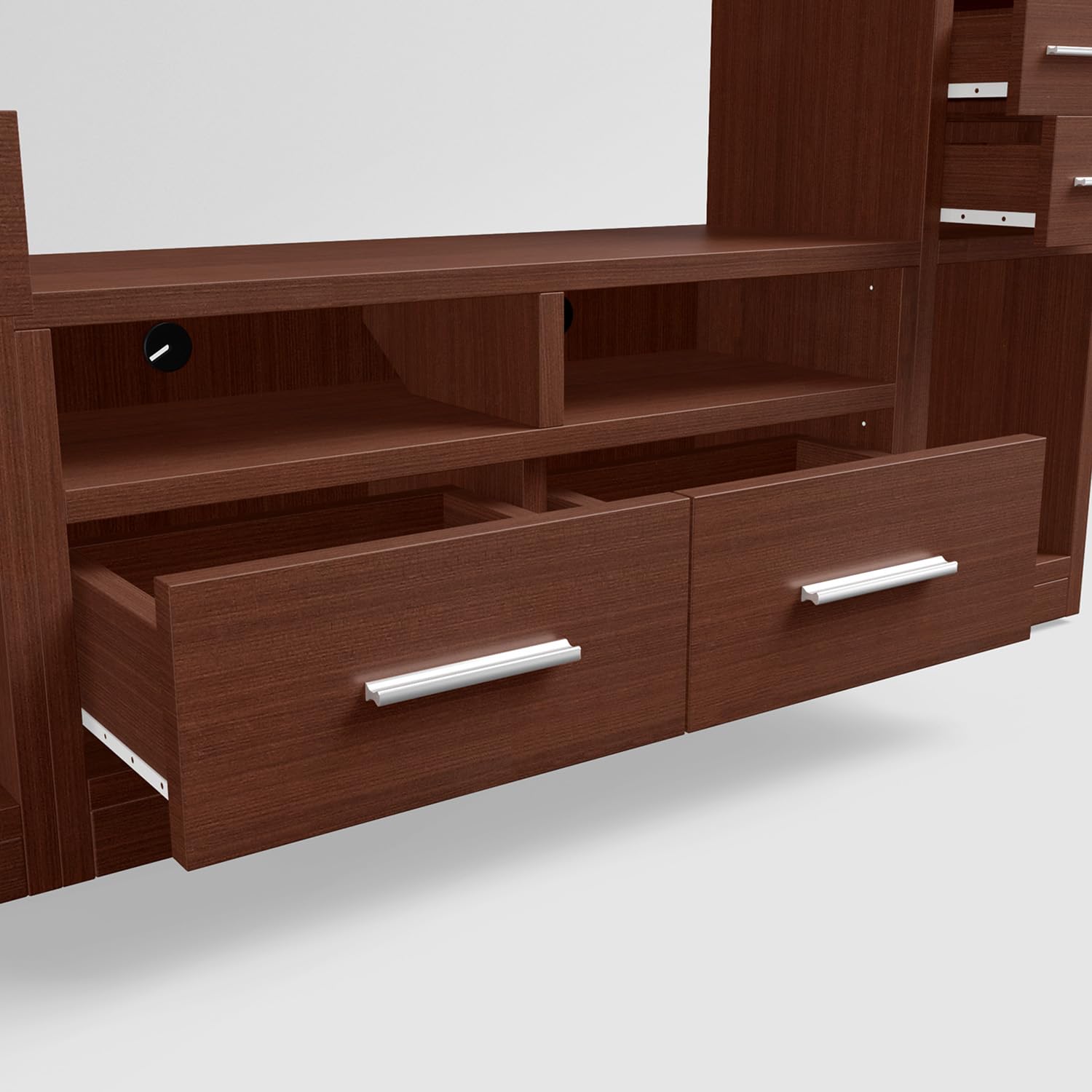 Wooden TV Wall Cabinet with Stylish finish, and Contemporary Wall-Mounted Style for Elegant Homes
