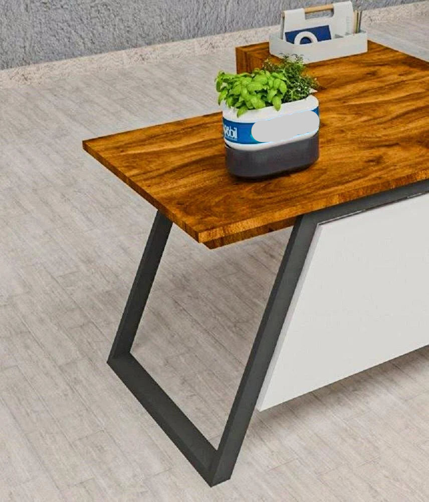 Partner Director Office Table with Double Seating, Side Storage,High Durable & Modern Design