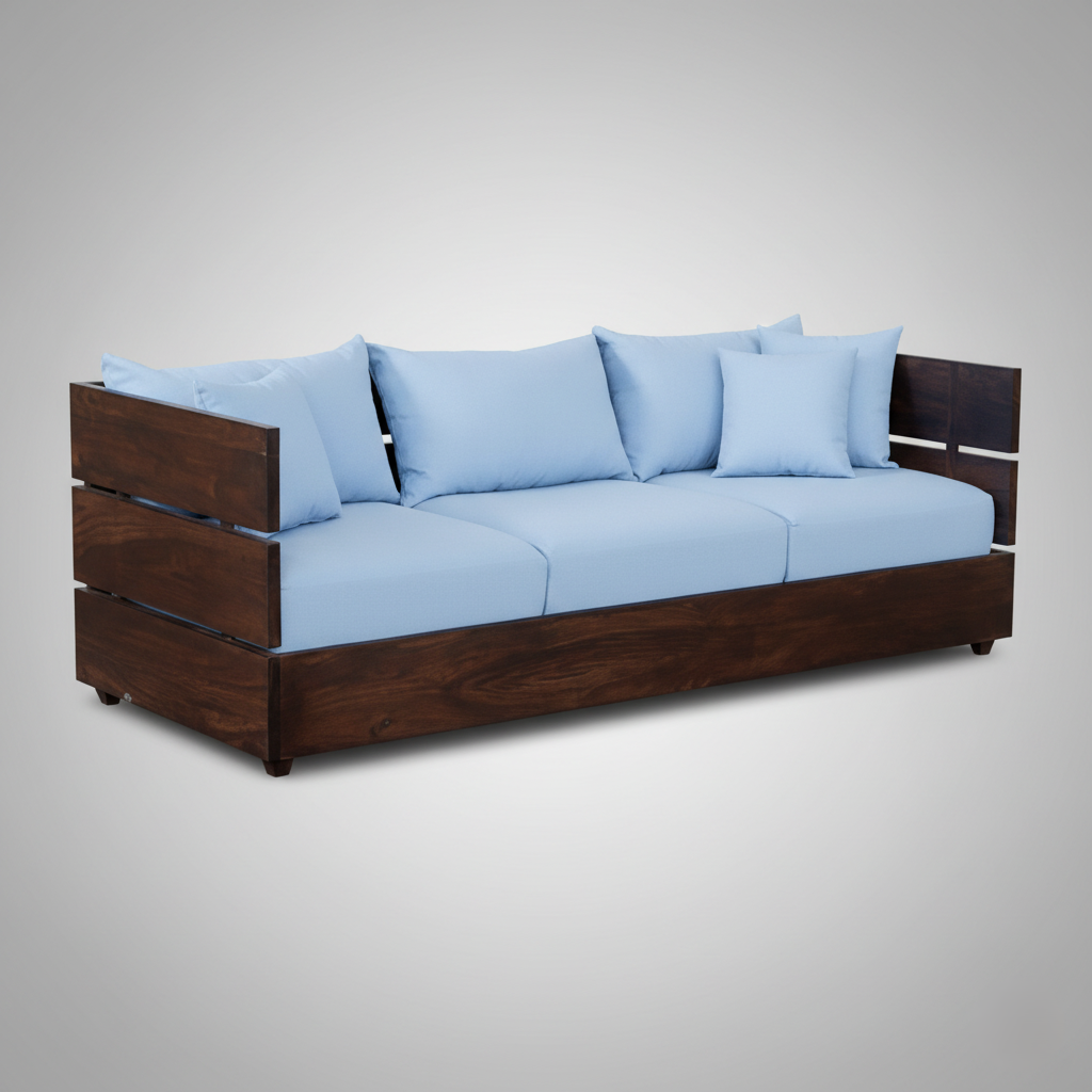 3 Seater Sofa For Home Furniture Upholstery Suede Modern Look and Comfortable for Living Space.