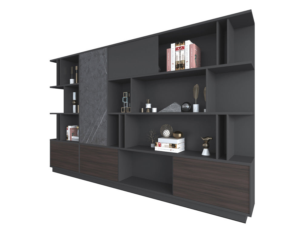 Wooden Office Storage Cabinet with File Organizer, Space-Saving Design & Durable Wooden Finish for Workspaces