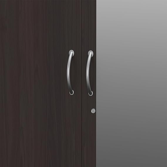 Wardrobe for Compact Bedroom Modern 2-Door and Premium Design, Elegant Finish With Mirror.