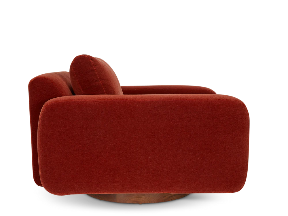 Lounge Chair Sofa For Home Furniture upholstered in Velvet Premium Arm Chair Modern and durable For Living Room or Bedroom - Maroon