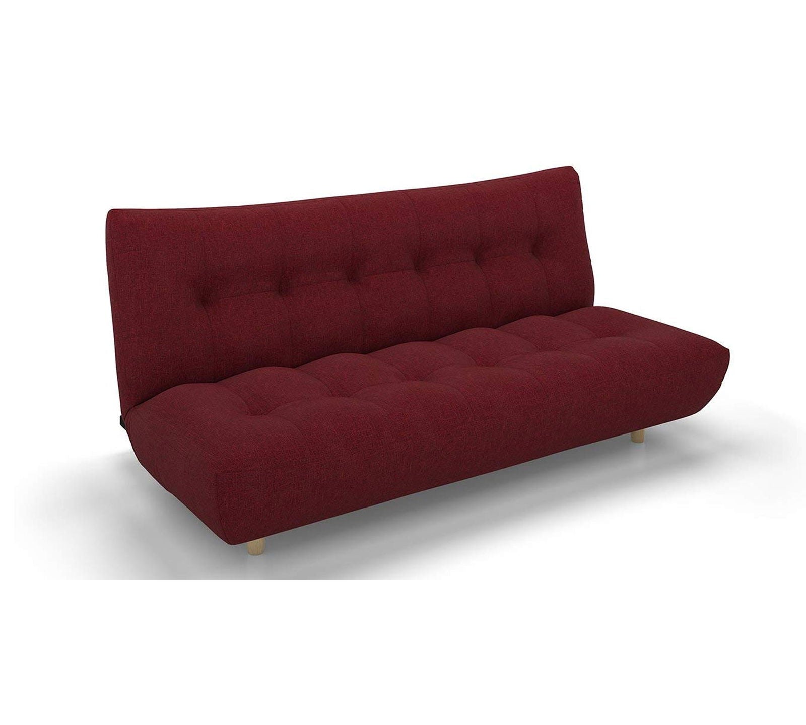3 Seater Fabric Sofa Cum Bed in Wooden Frame -