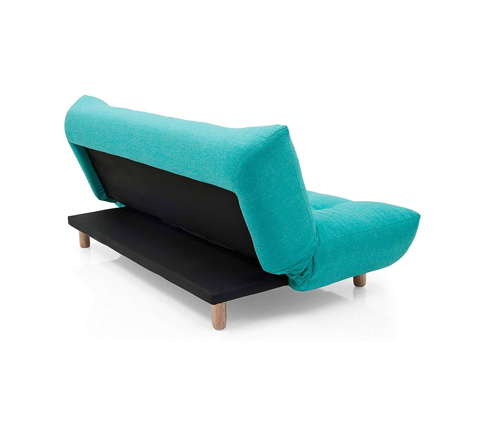 3 Seater Fabric Sofa Cum Bed in Wooden Frame -