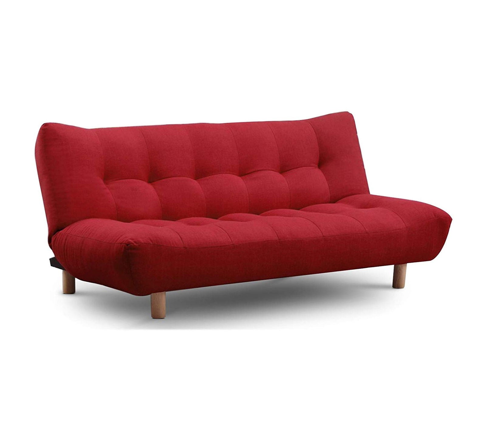 3 Seater Fabric Sofa Cum Bed in Wooden Frame -