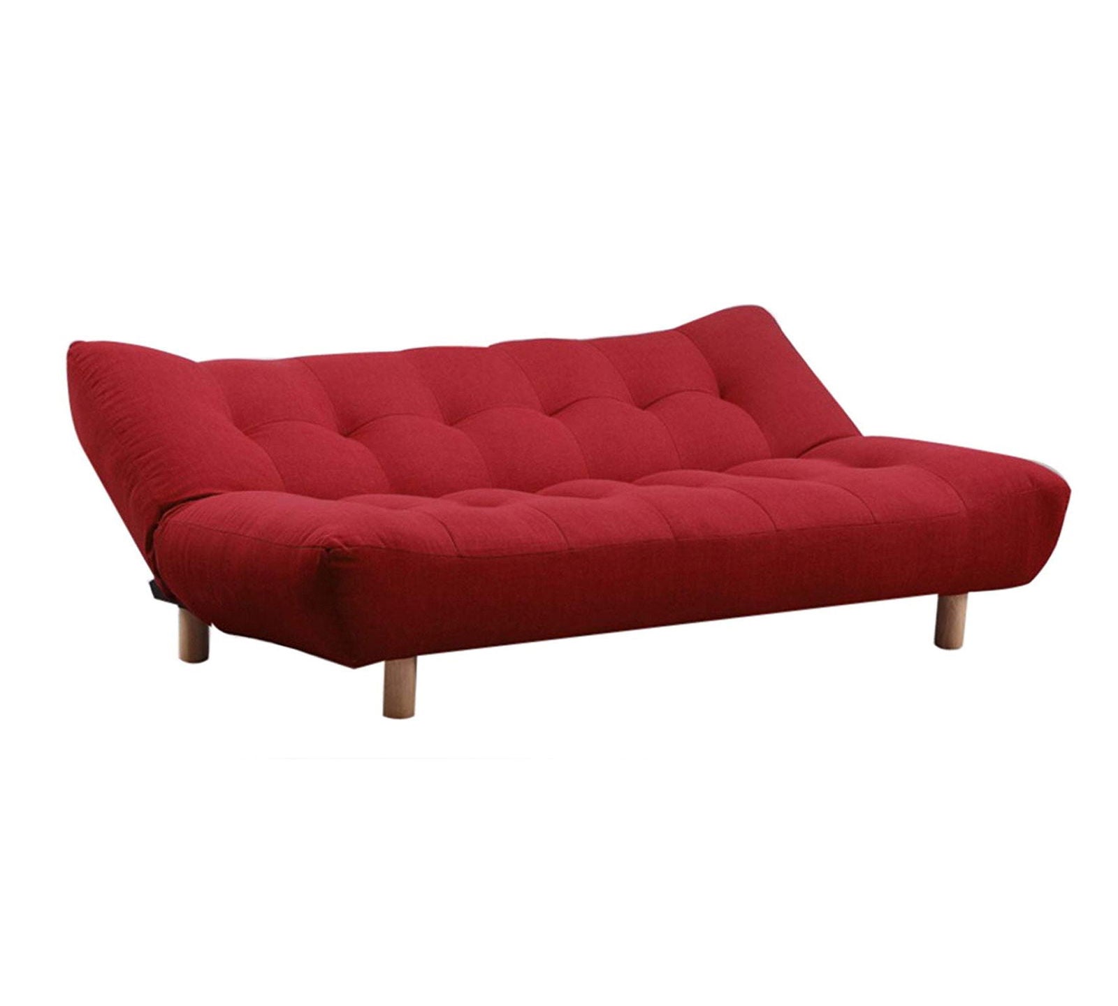 3 Seater Fabric Sofa Cum Bed in Wooden Frame -
