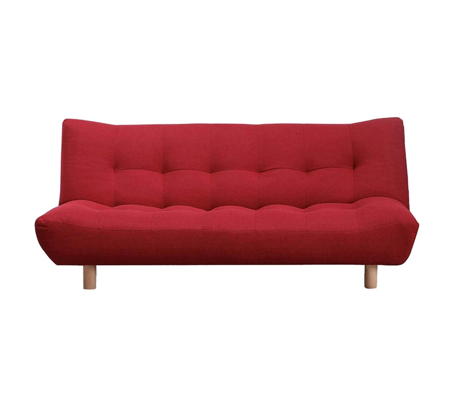 3 Seater Fabric Sofa Cum Bed in Wooden Frame -