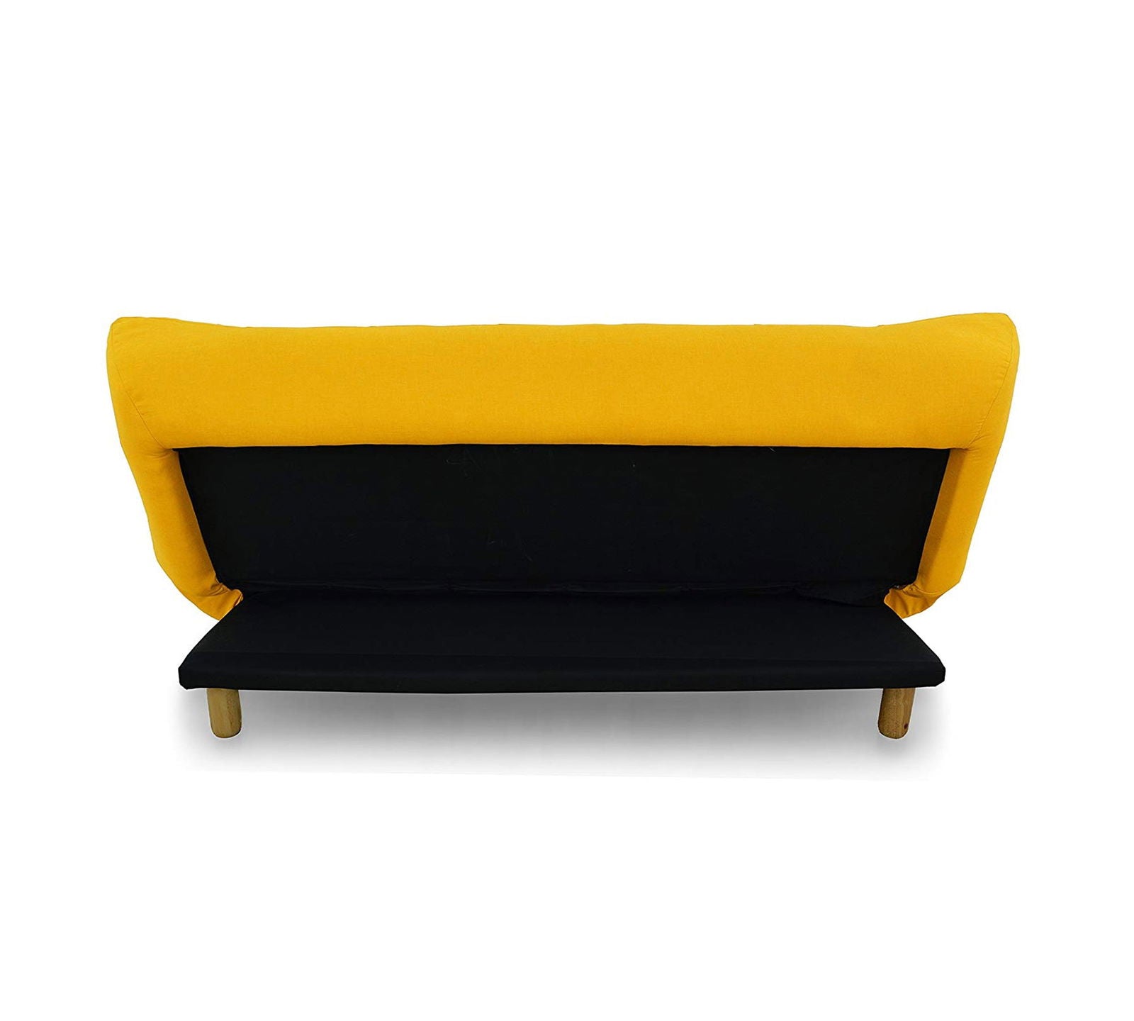 3 Seater Fabric Sofa Cum Bed in Wooden Frame -