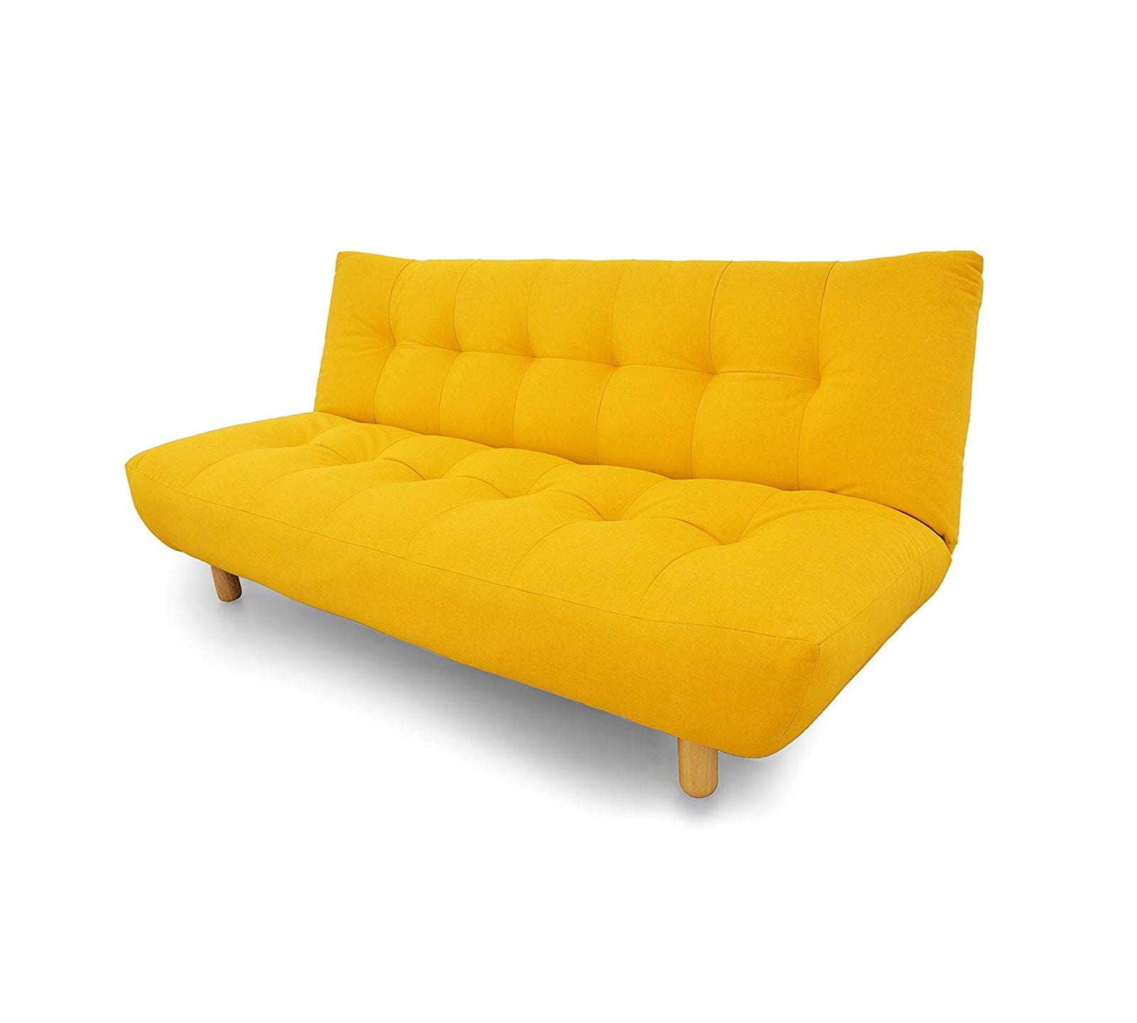 3 Seater Fabric Sofa Cum Bed in Wooden Frame -