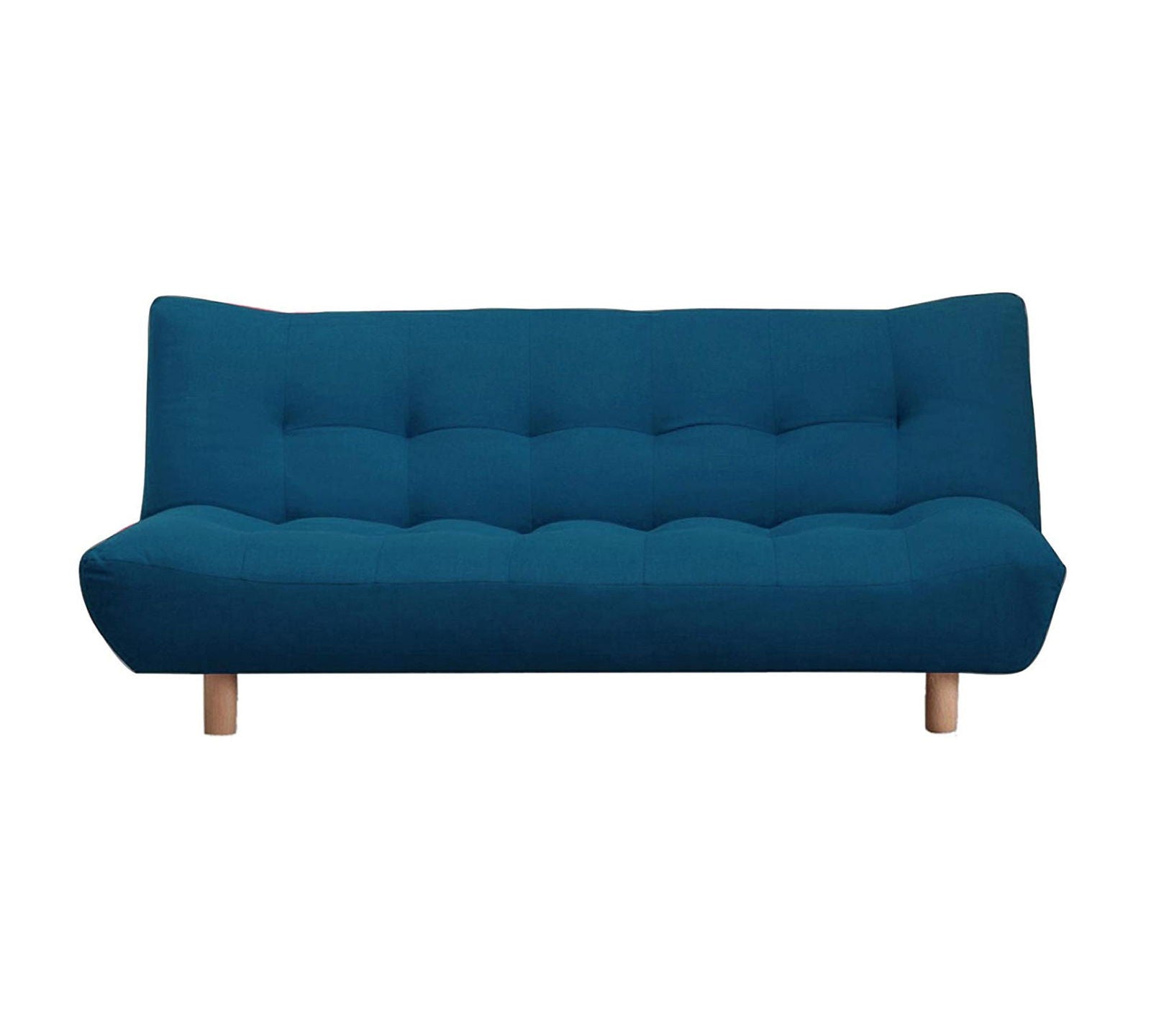 3 Seater Fabric Sofa Cum Bed in Wooden Frame -