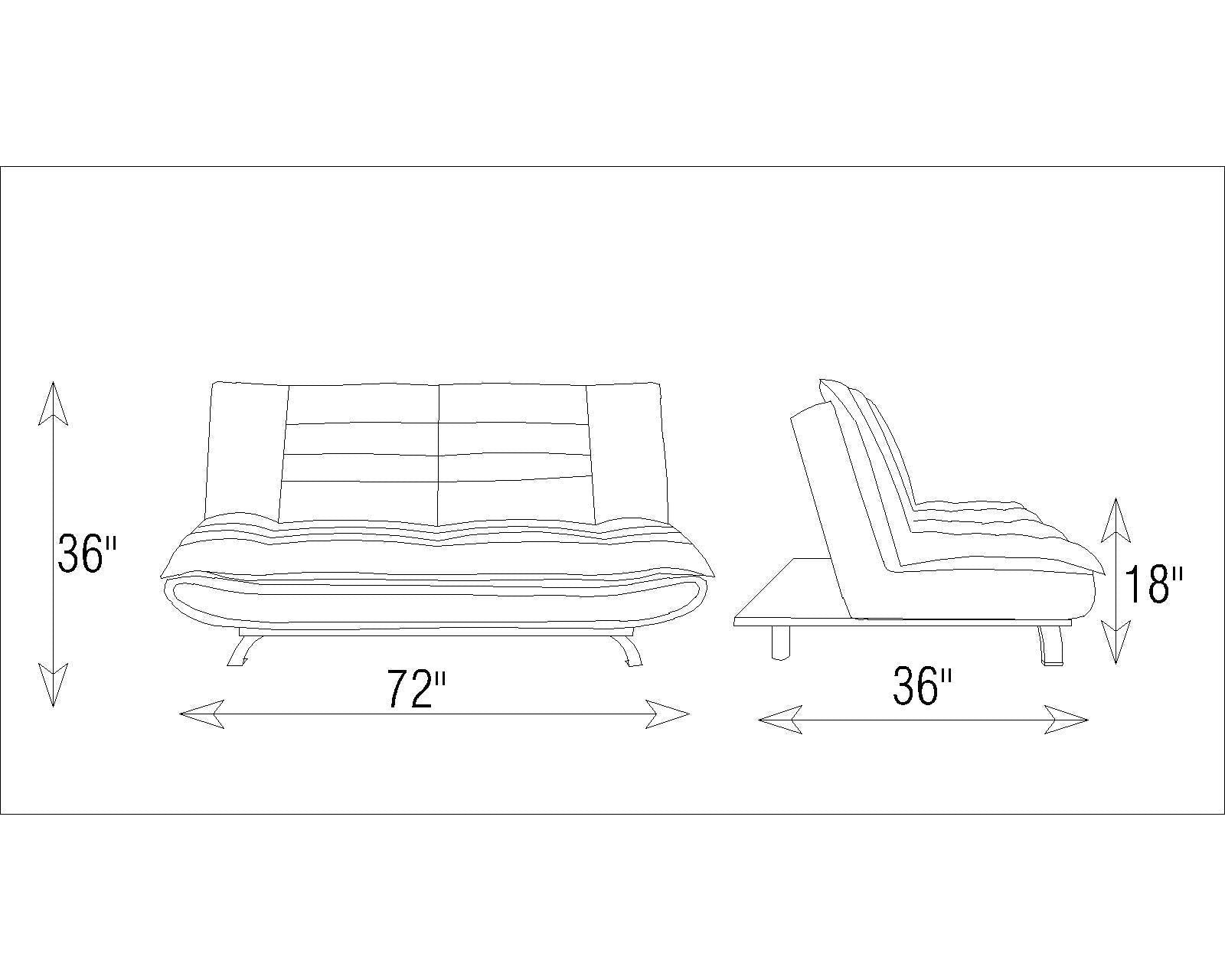 3 Seater Fabric Sofa Cum Bed in Wooden Frame -