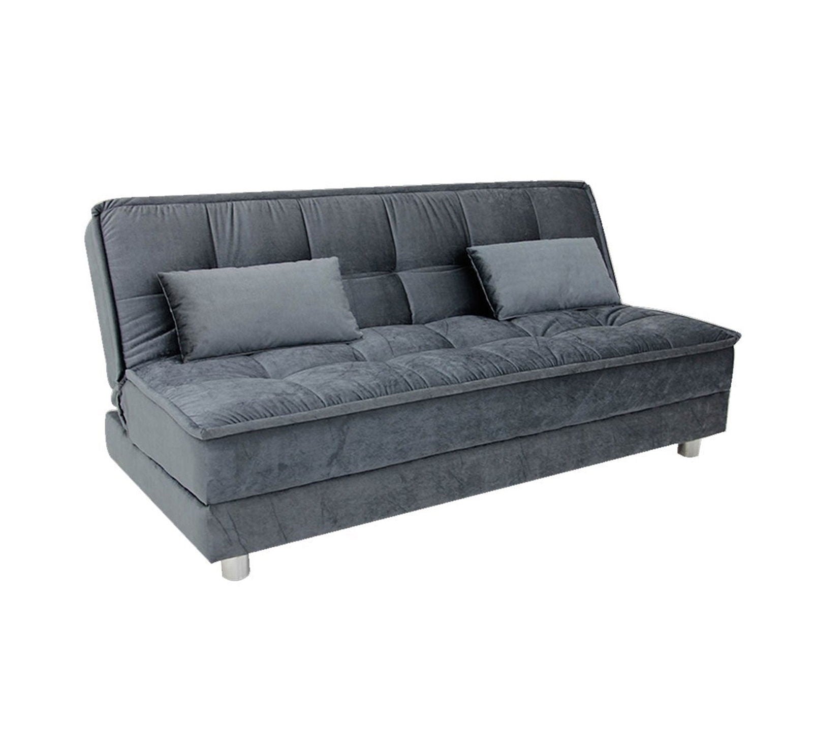3 Seater Fabric Sofa Cum Bed in Wooden Frame -
