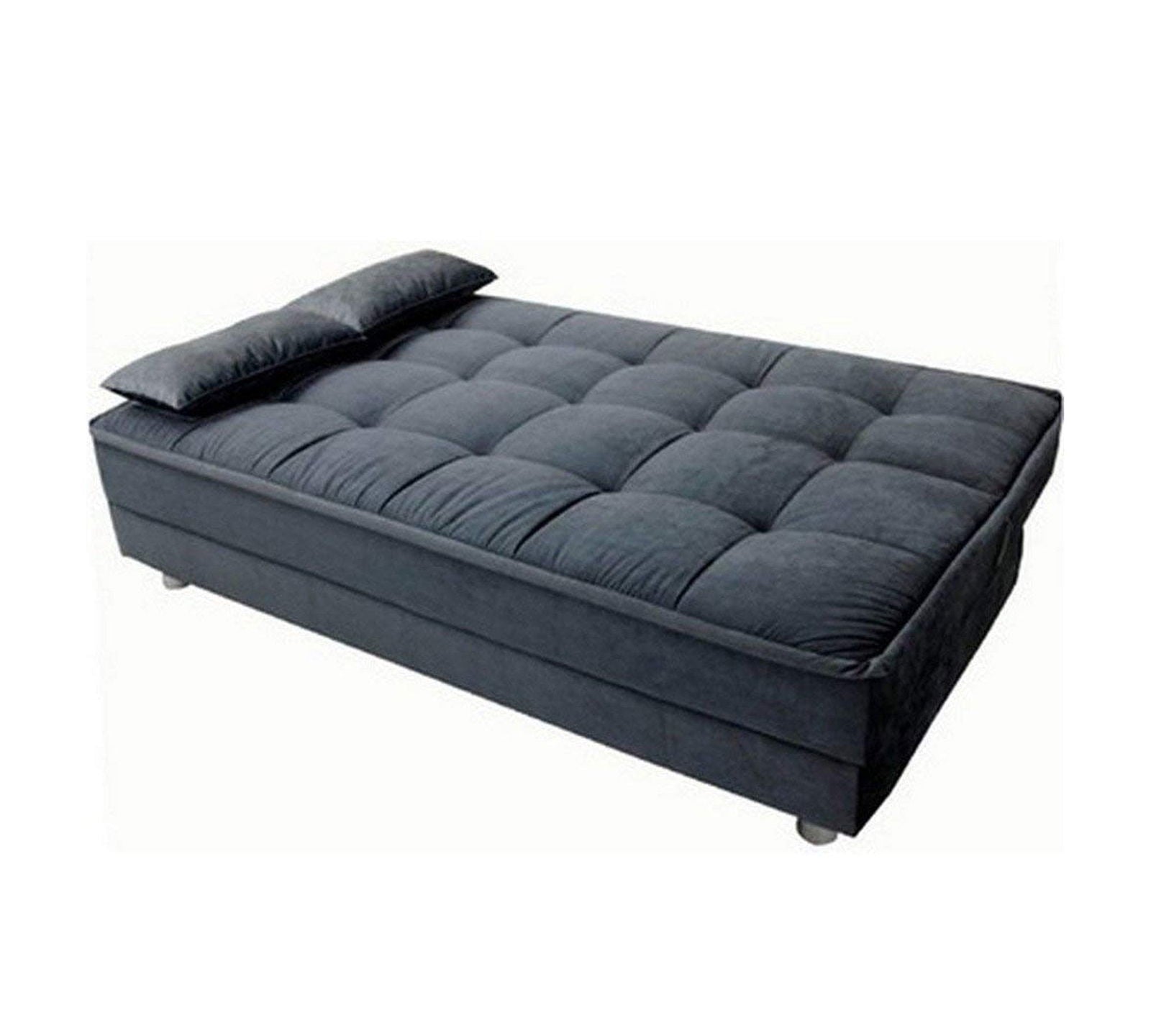3 Seater Fabric Sofa Cum Bed in Wooden Frame -