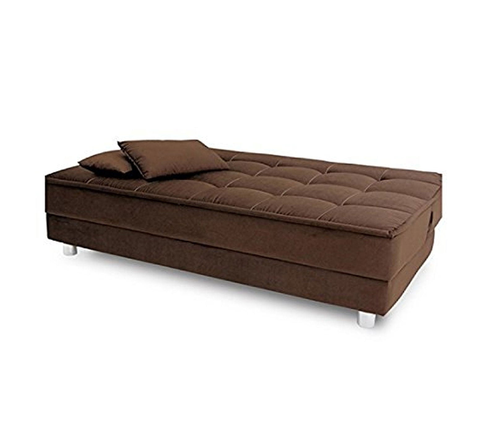 3 Seater Fabric Sofa Cum Bed in Wooden Frame -