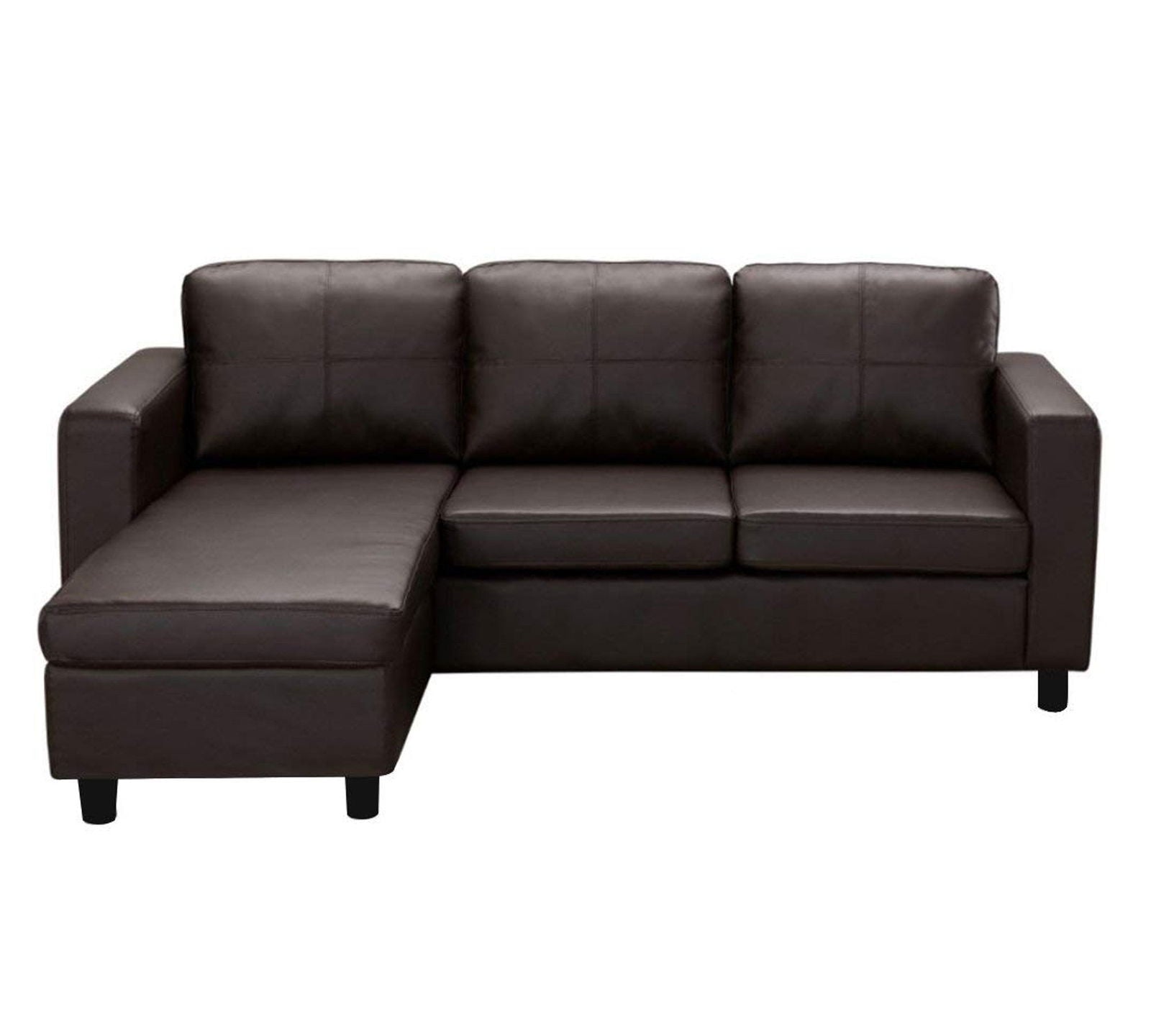 3 Seater Fabric Sofa Wooden Base with Chaise -