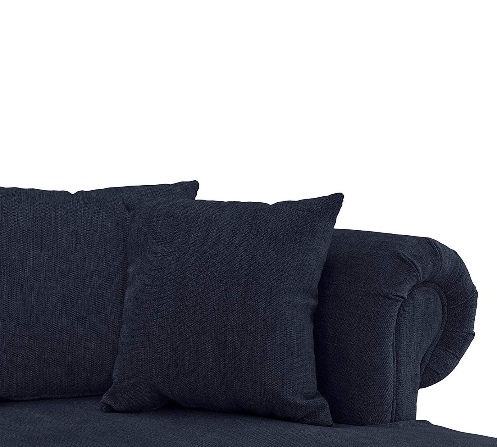 3 Seater Fabric Sofa Wooden Base with Chaise -