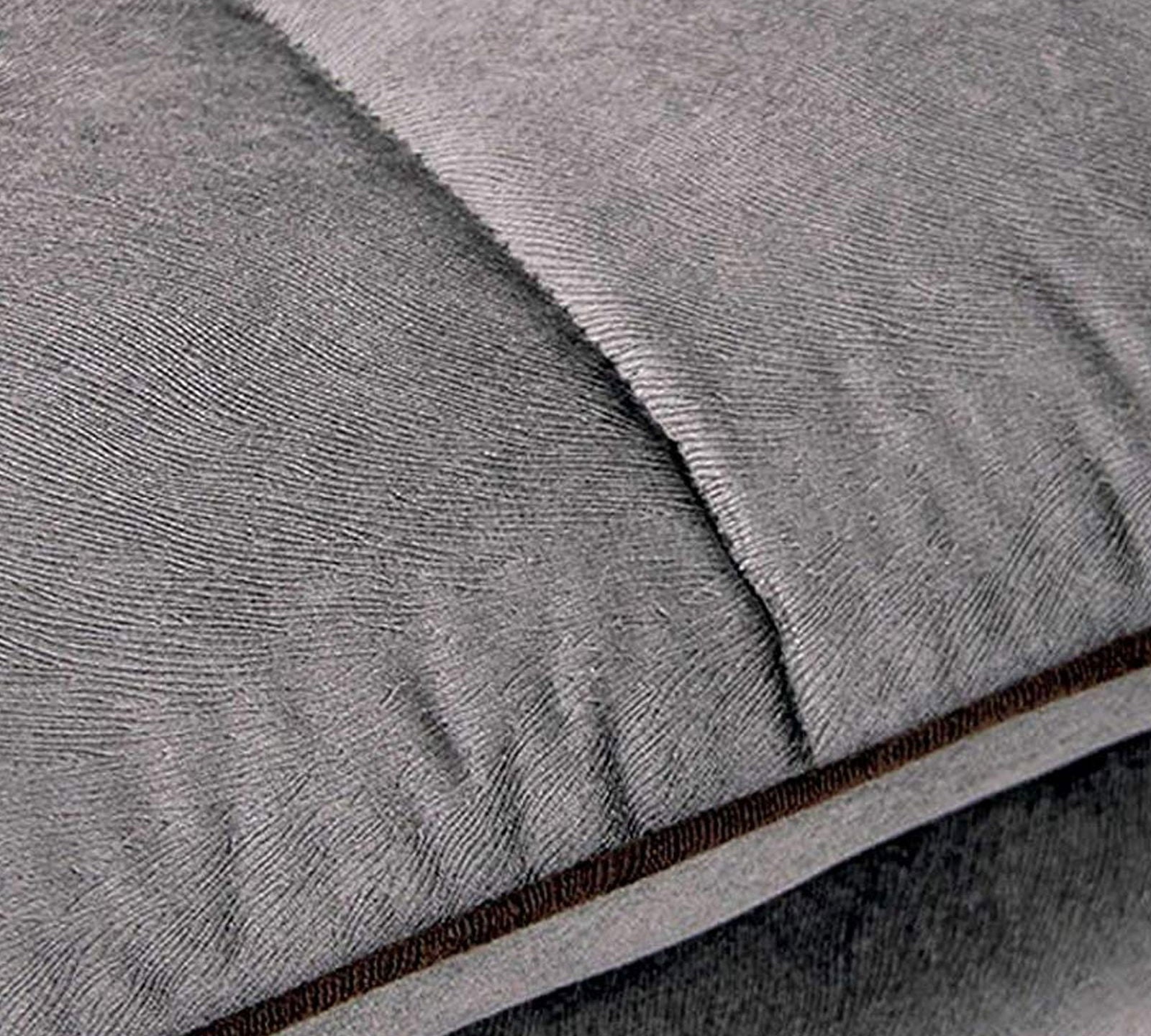 3 Seater Fabric Sofa cum Bed with Metal Legs Base -