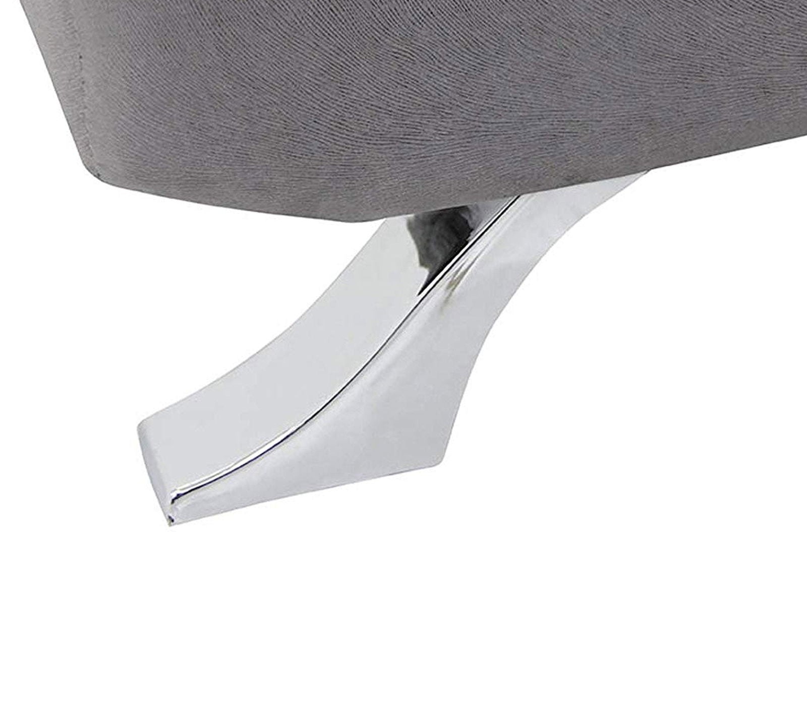 3 Seater Fabric Sofa cum Bed with Metal Legs Base -