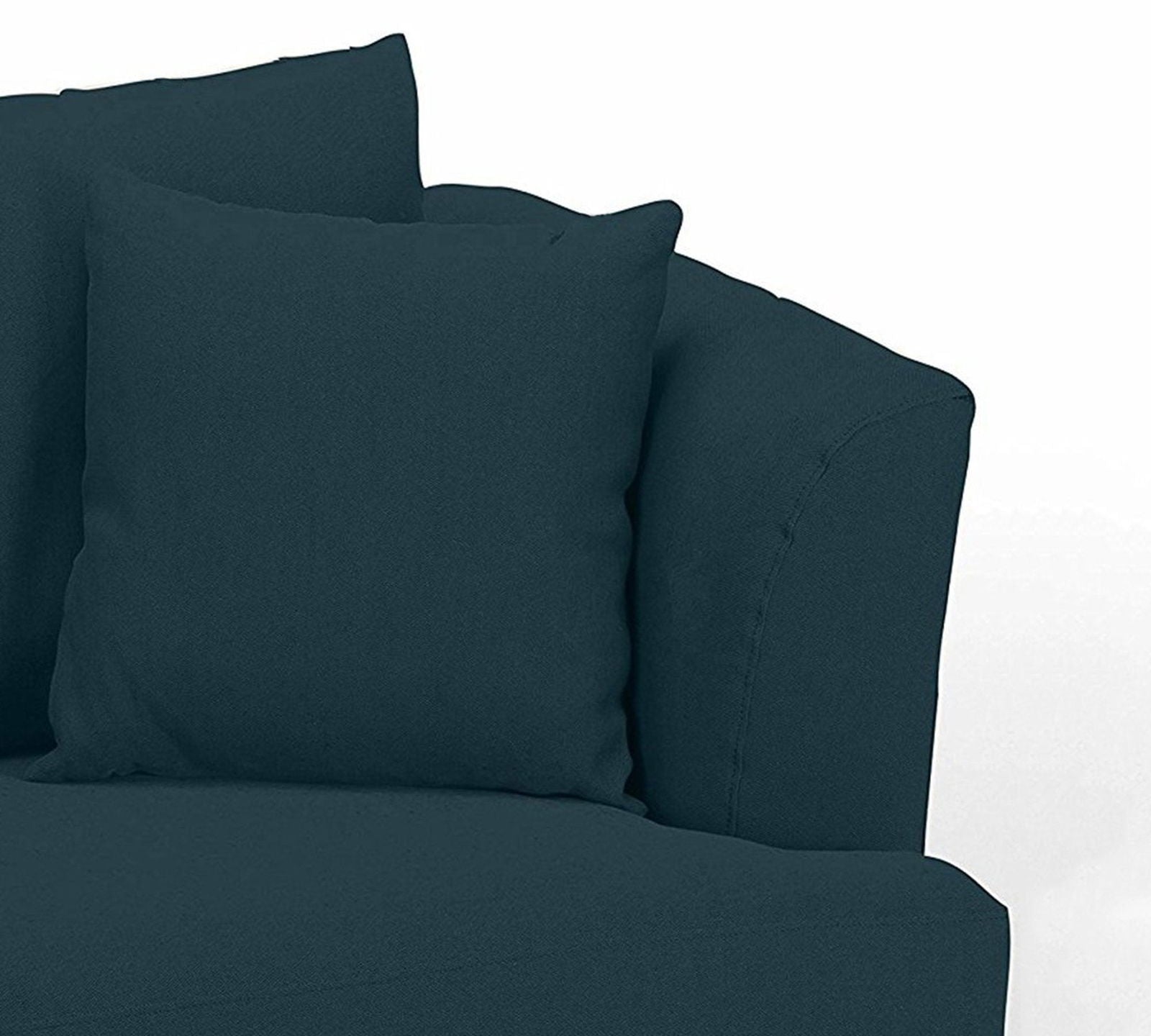 3 Seater Fabric Sofa in Wooden Frame Base -