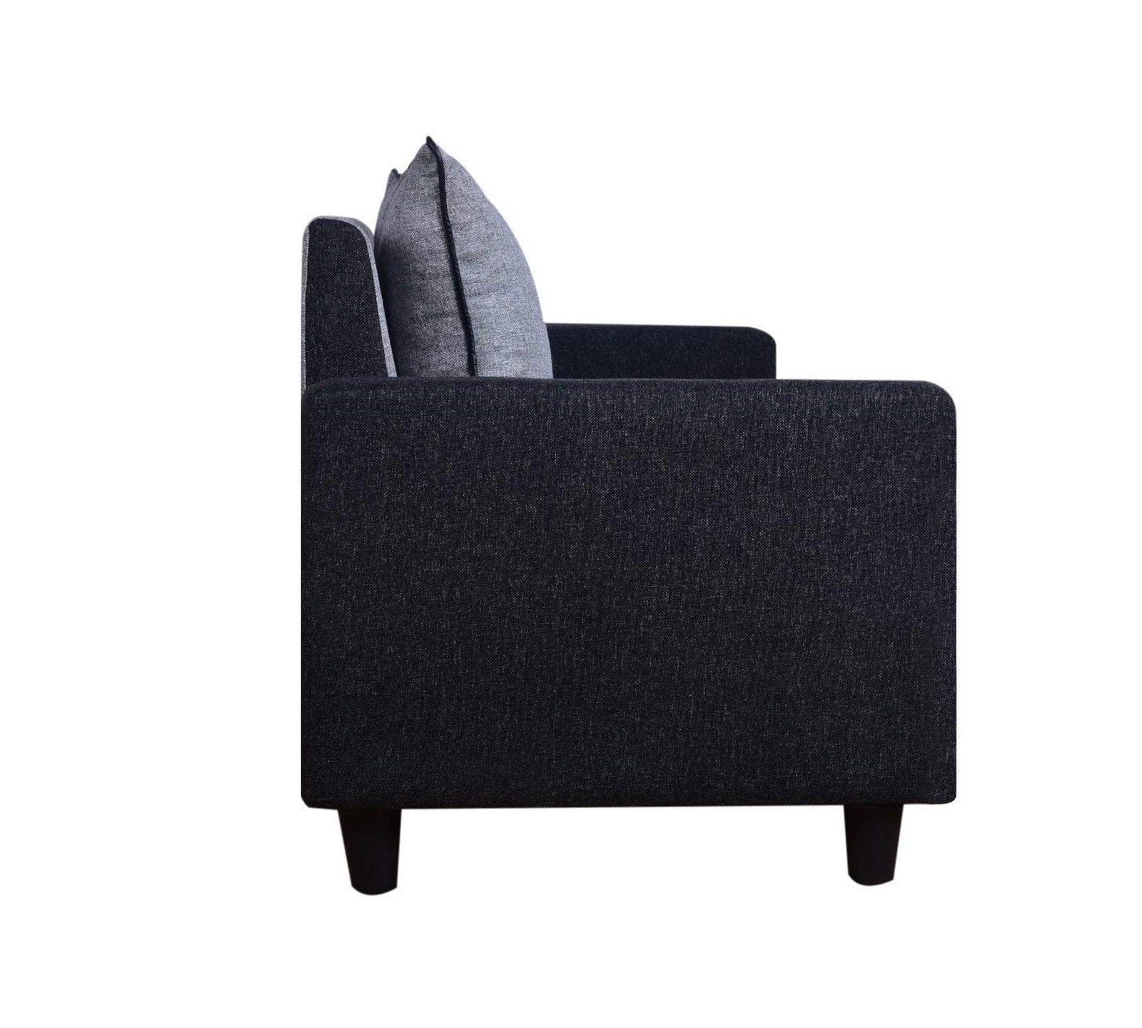 3 Seater Fabric Sofa in Wooden Frame Base -