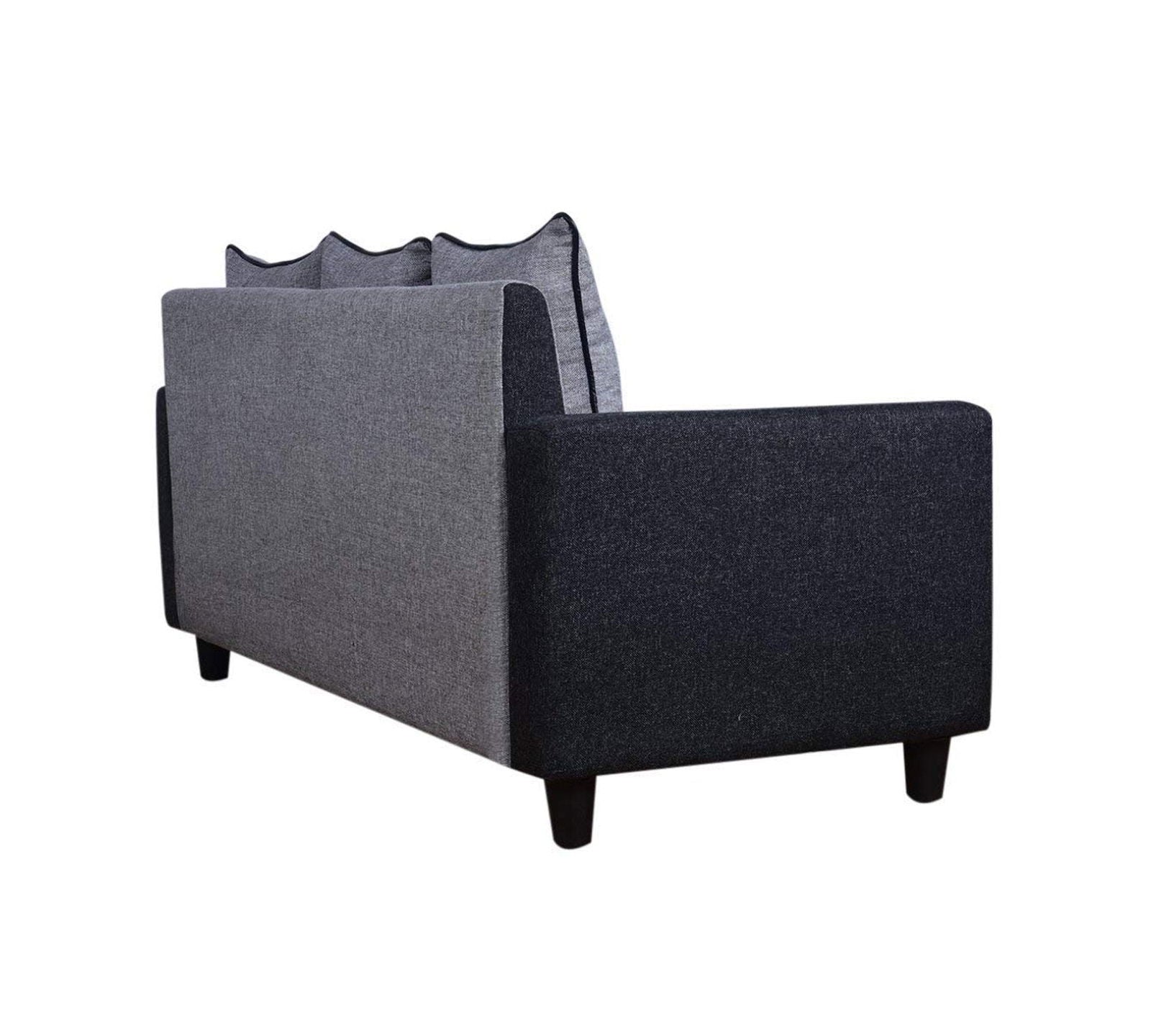 3 Seater Fabric Sofa in Wooden Frame Base -