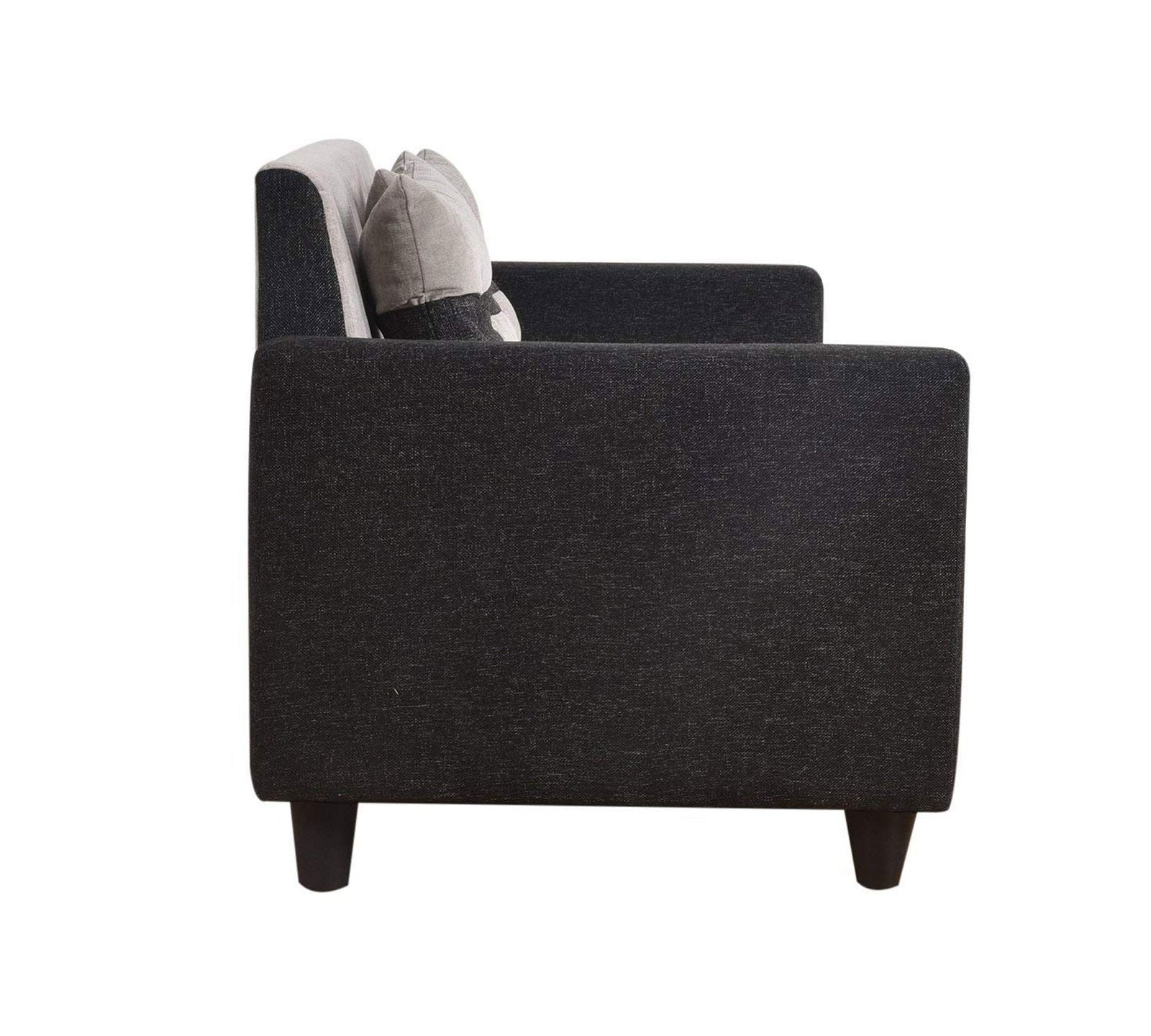 3 Seater Fabric Sofa in Wooden Frame Base -