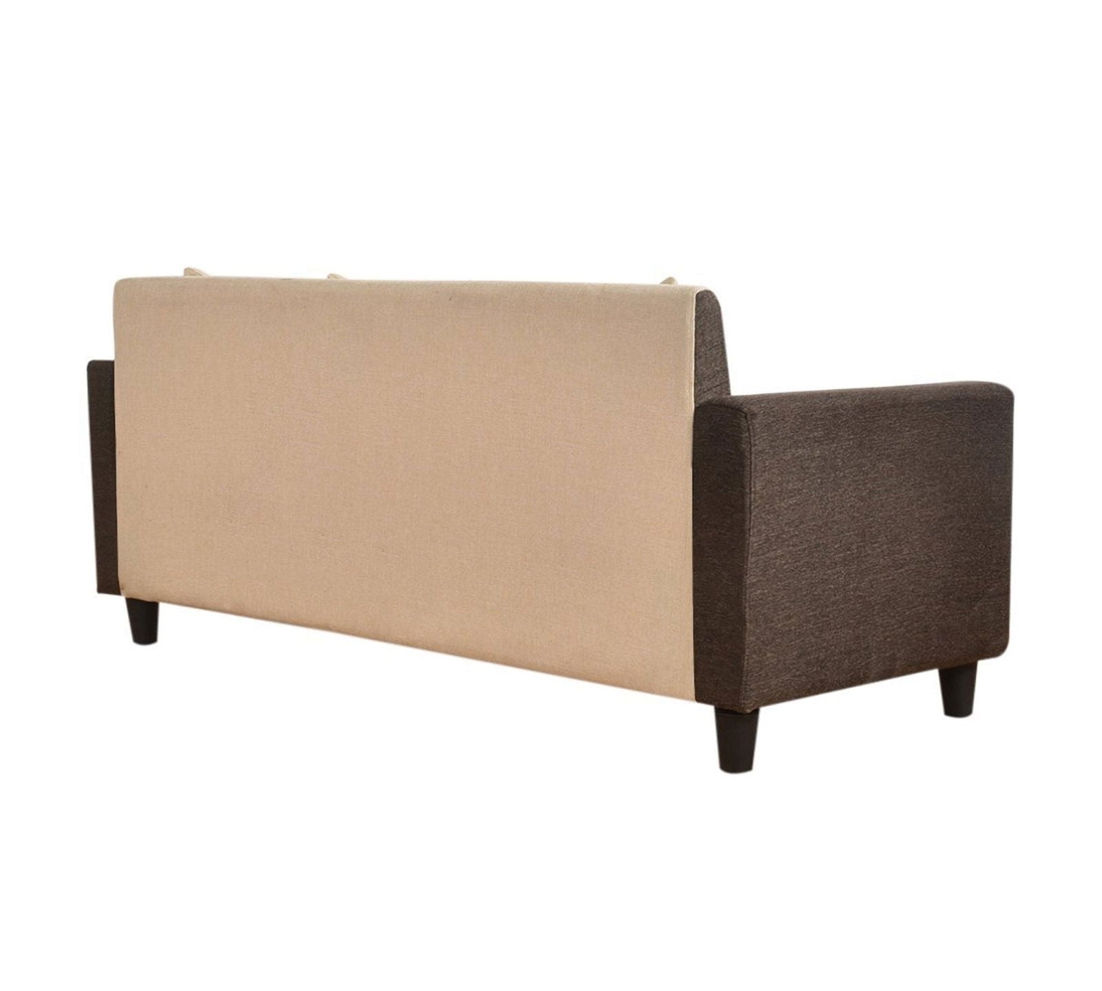 3 Seater Fabric Sofa in Wooden Frame Base -