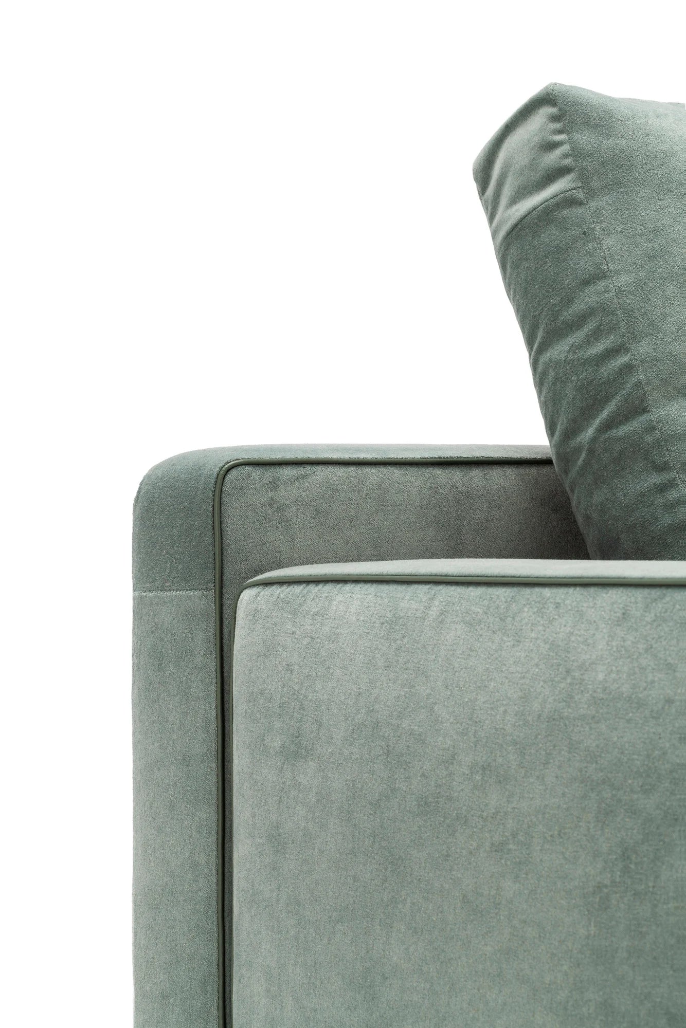 3 Seater Fabric Sofa with Metal Base -