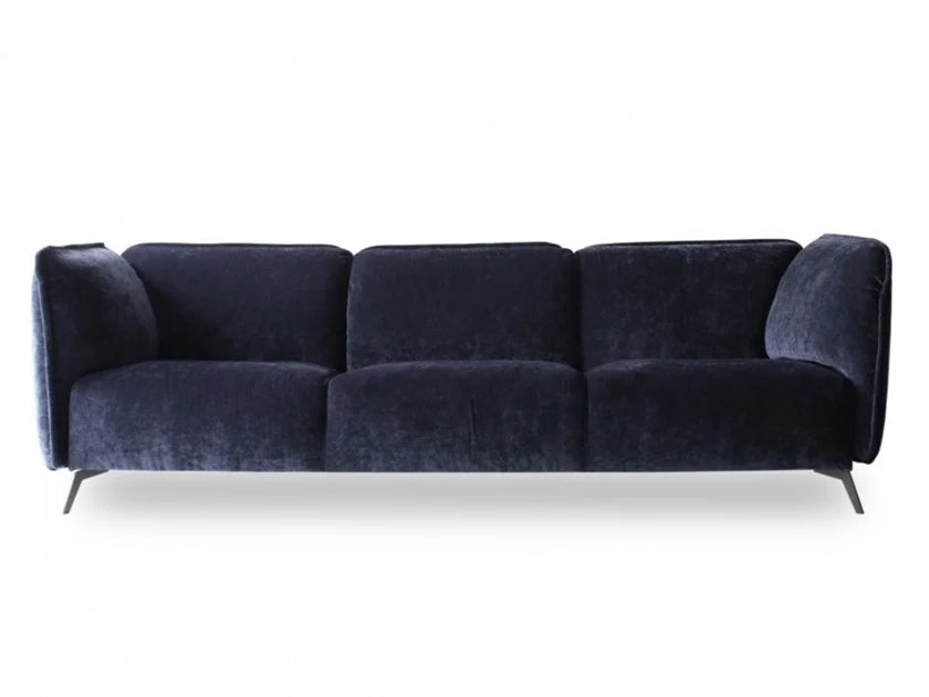 3 Seater Fabric Sofa with Metal Legs -
