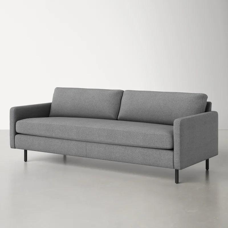 3 Seater Fabric Sofa with Metal Legs -